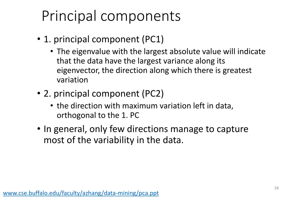 principal components