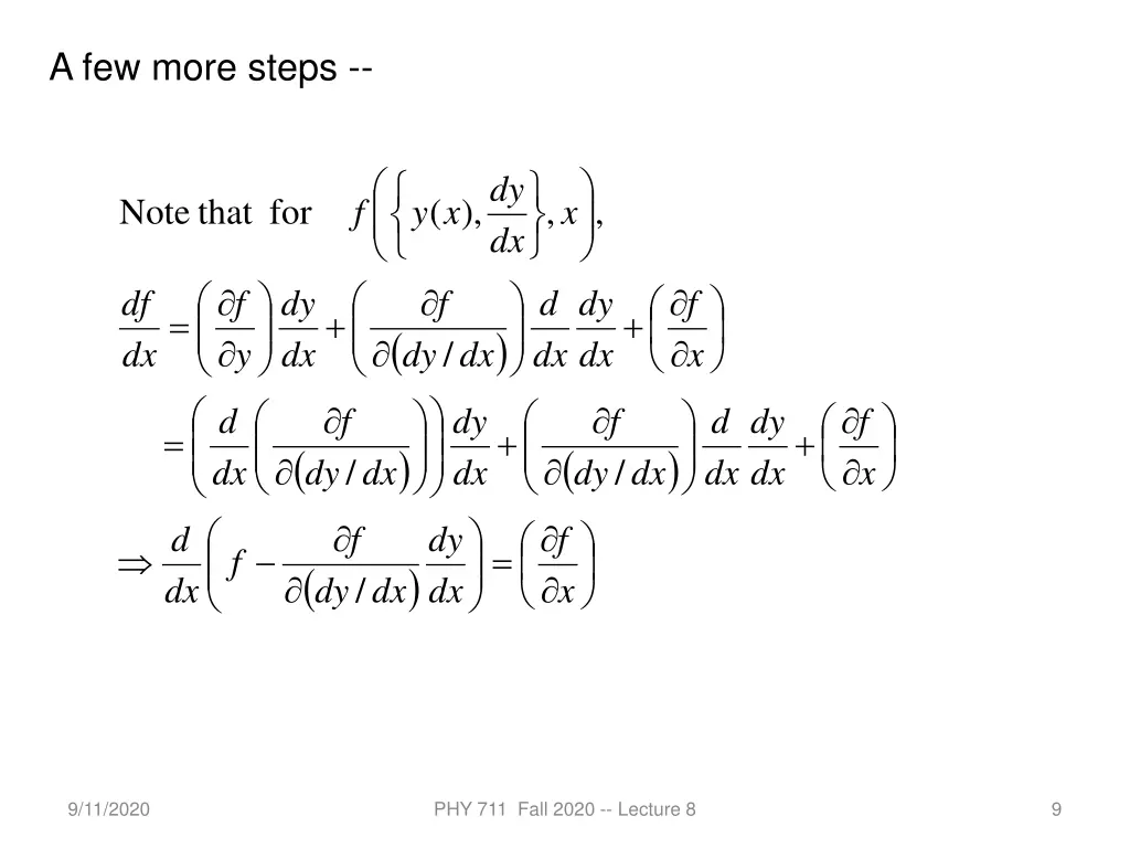 a few more steps