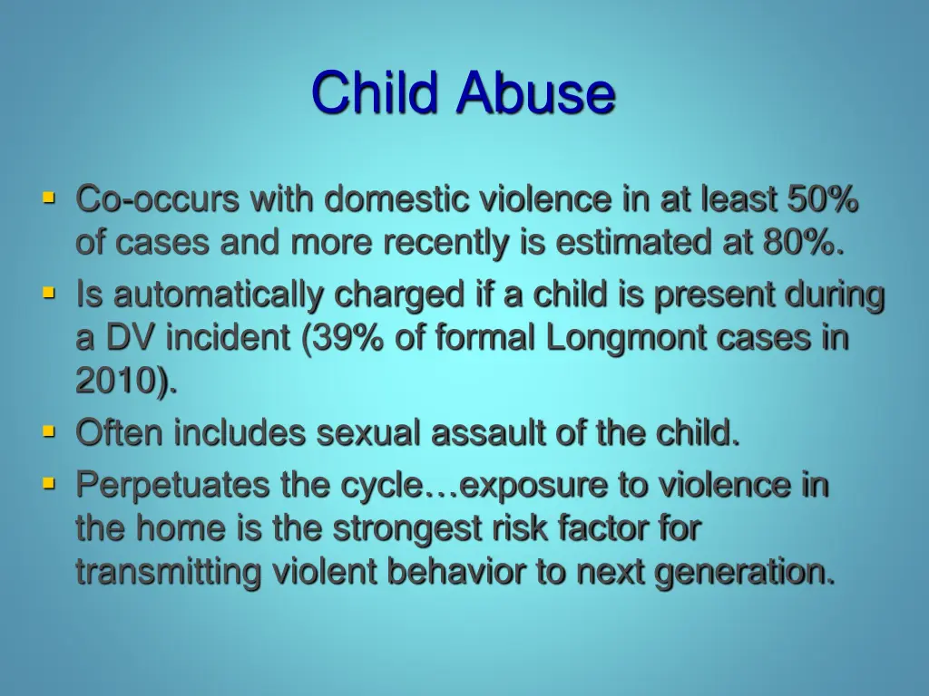 child abuse