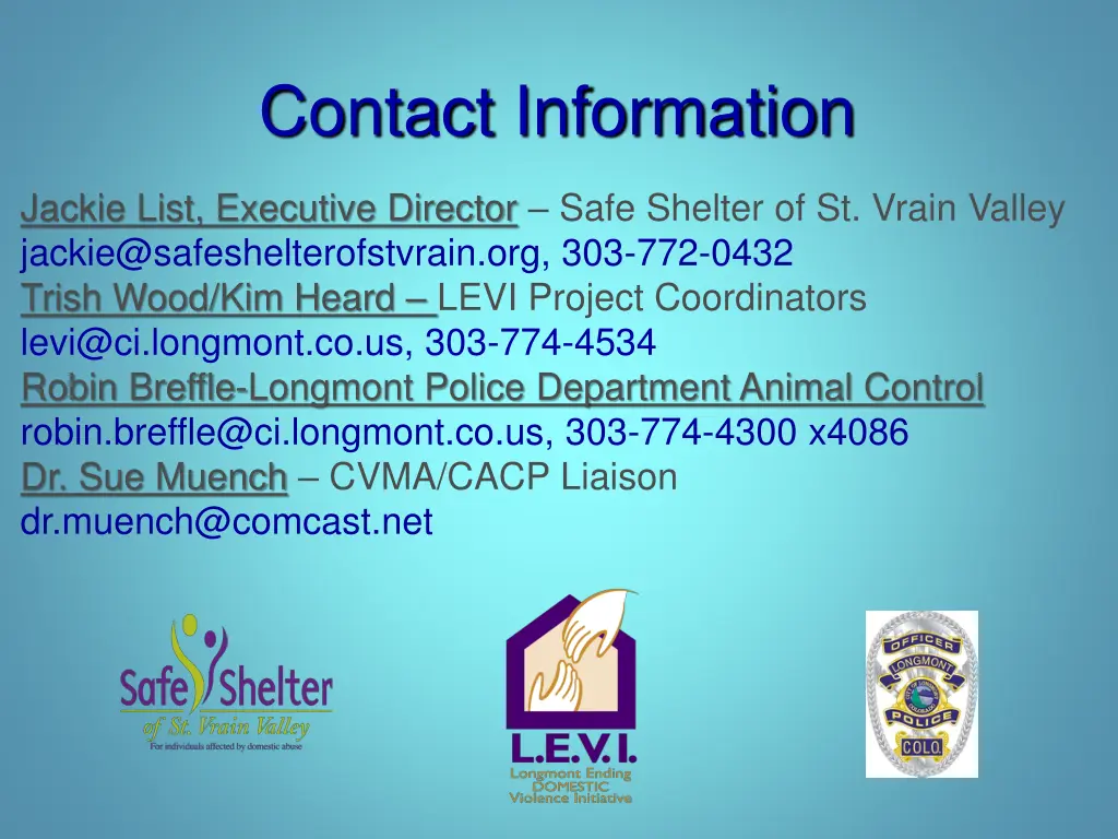 contact information