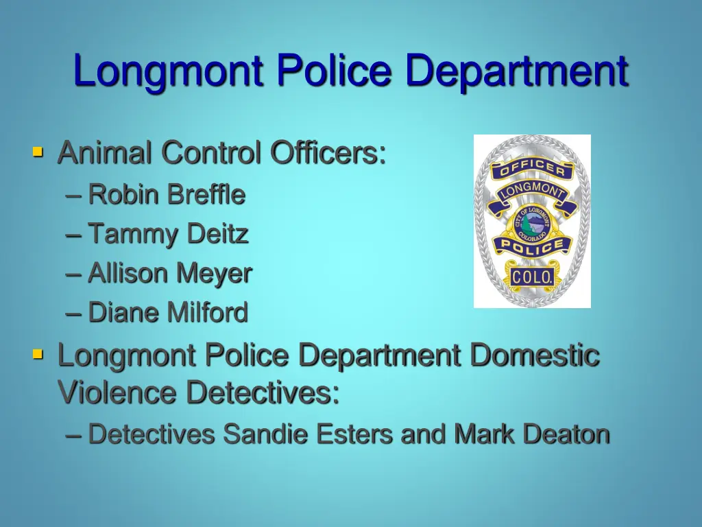 longmont police department