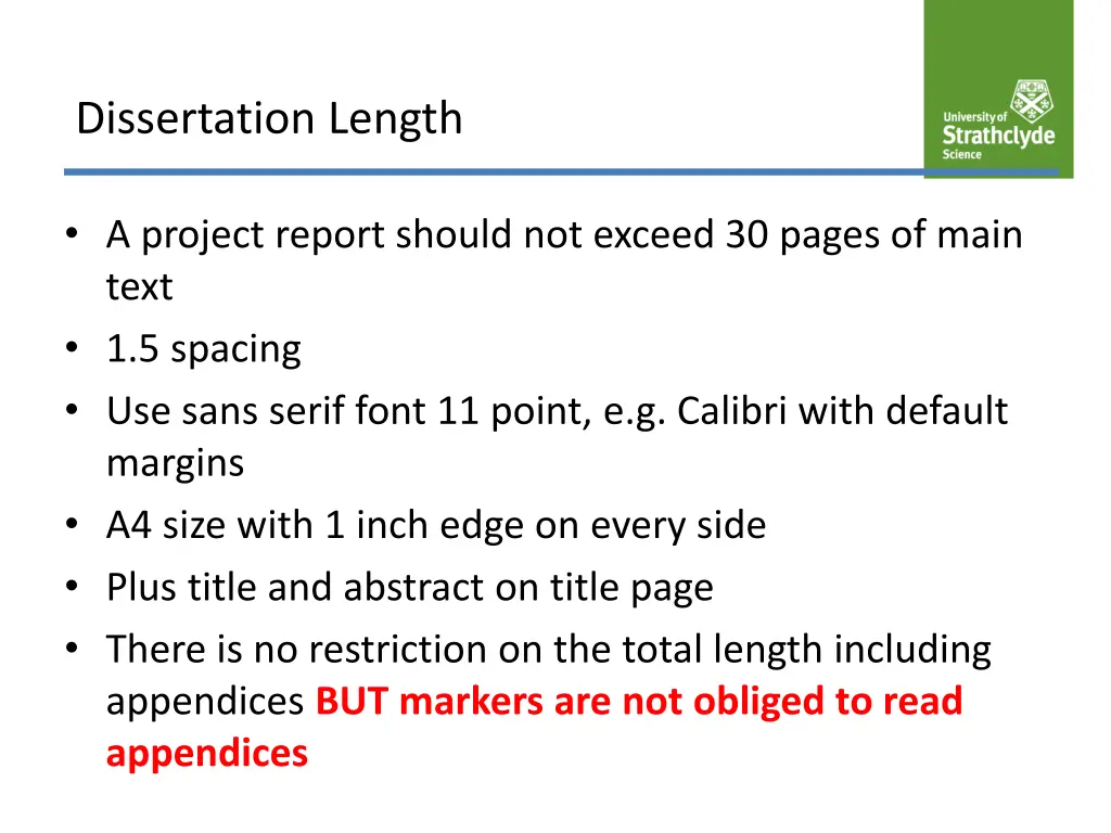 dissertation length