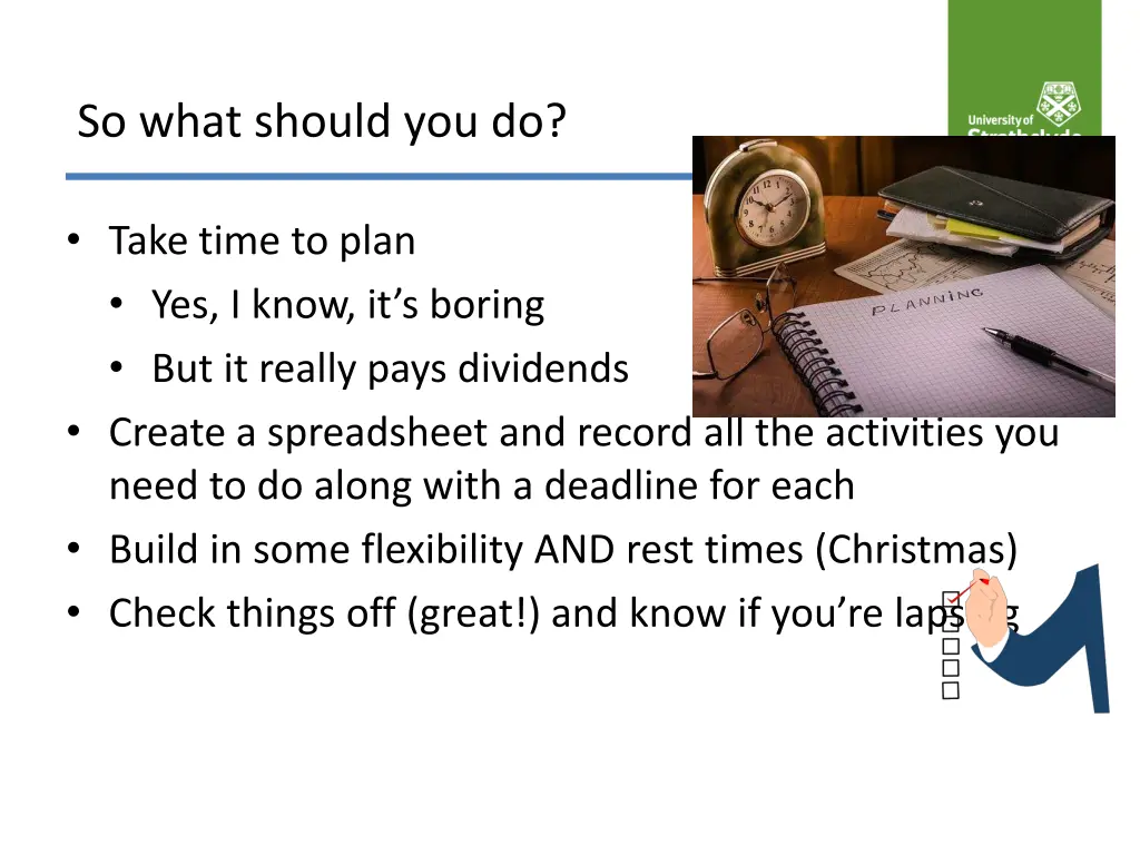 so what should you do