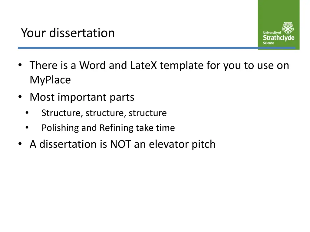 your dissertation