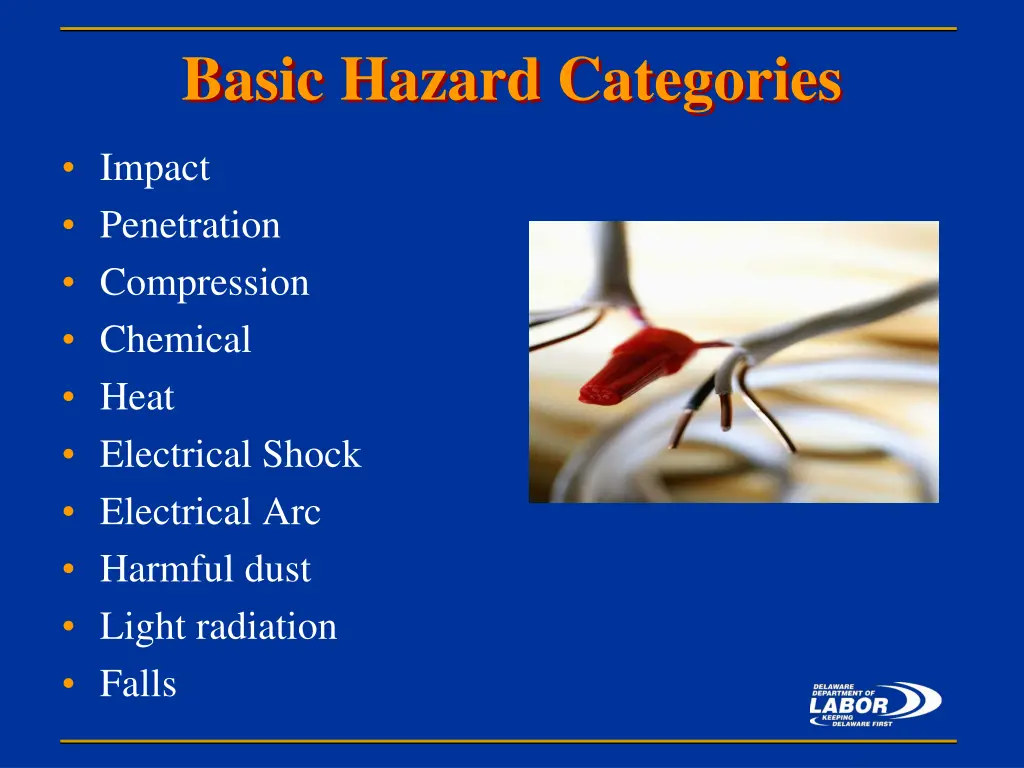 basic hazard categories