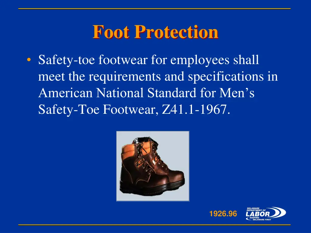 foot protection