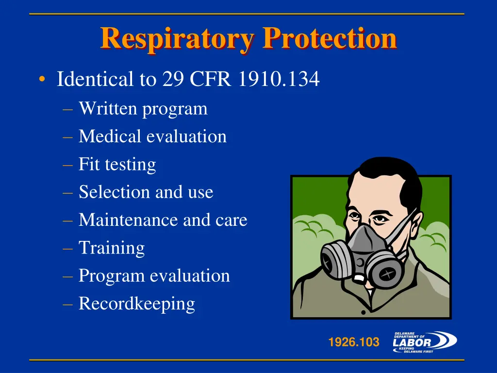 respiratory protection