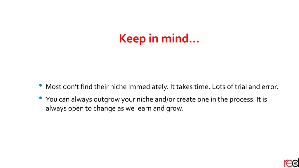 keep in mind