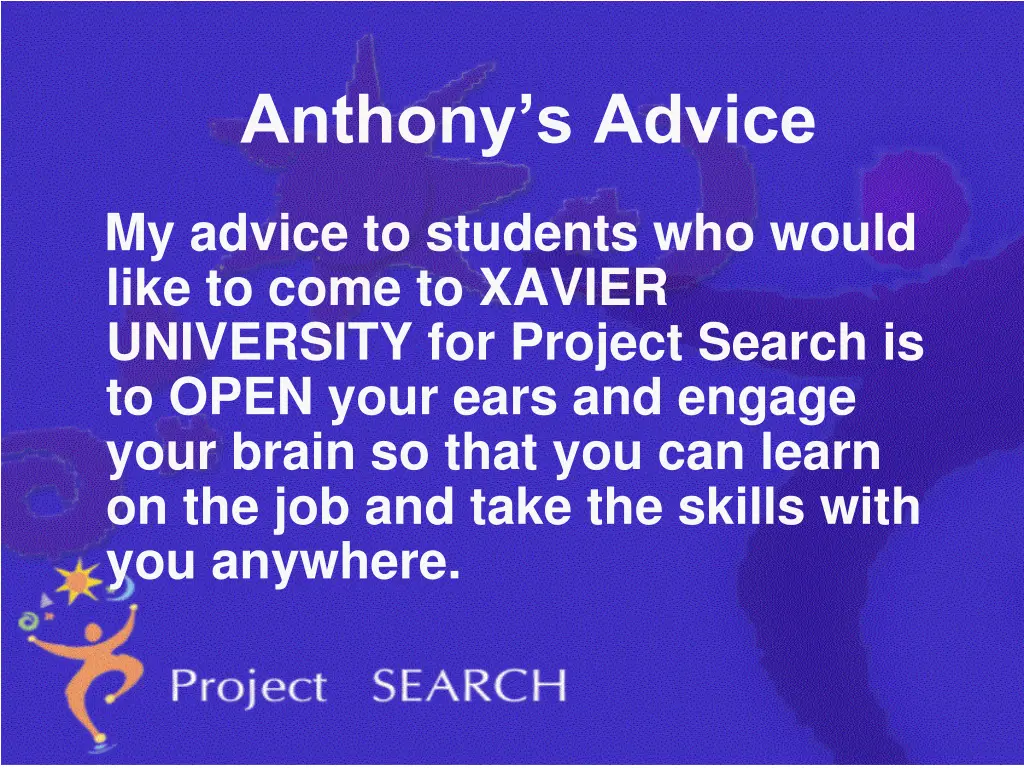 anthony s advice