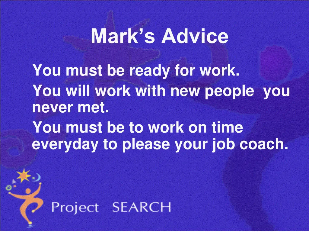 mark s advice