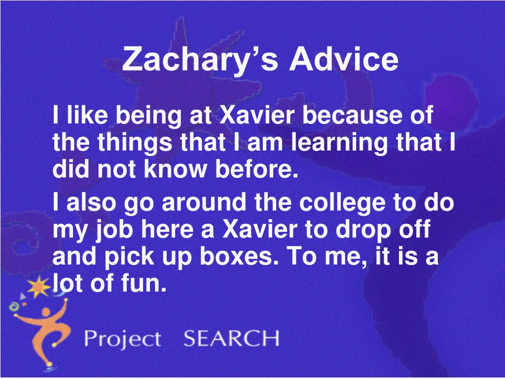 zachary s advice