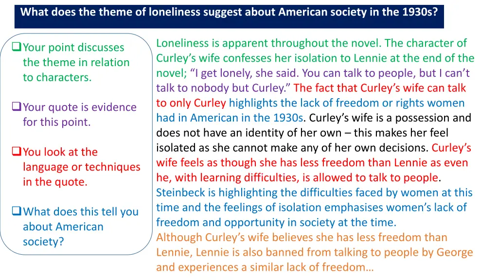 what does the theme of loneliness suggest about