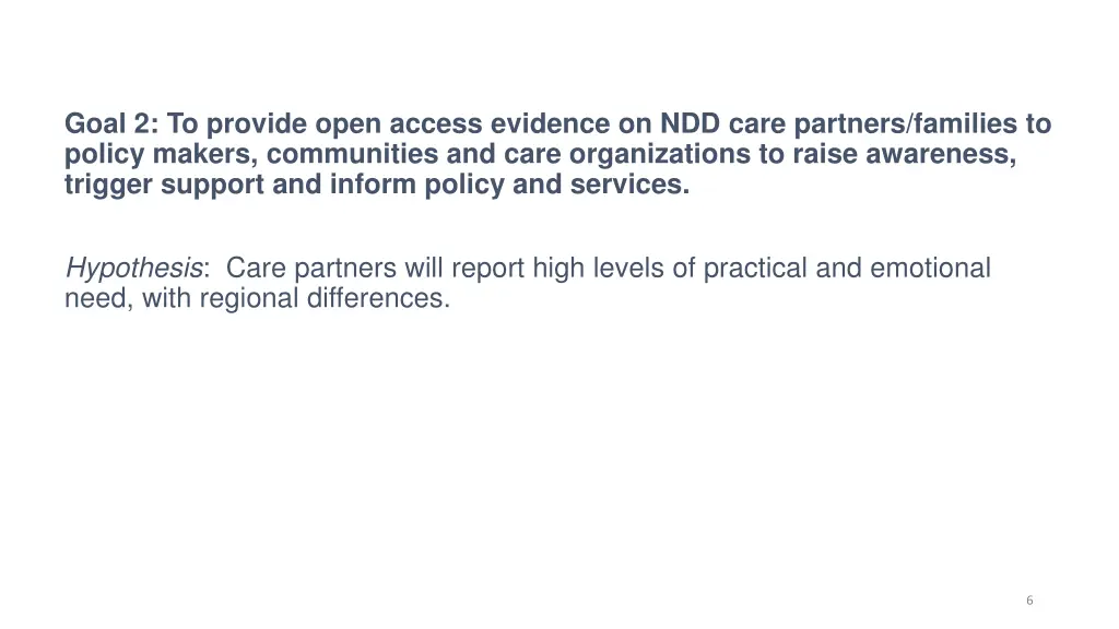 goal 2 to provide open access evidence