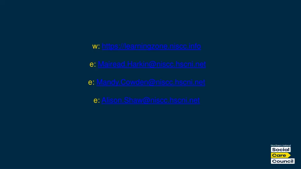 w https learningzone niscc info
