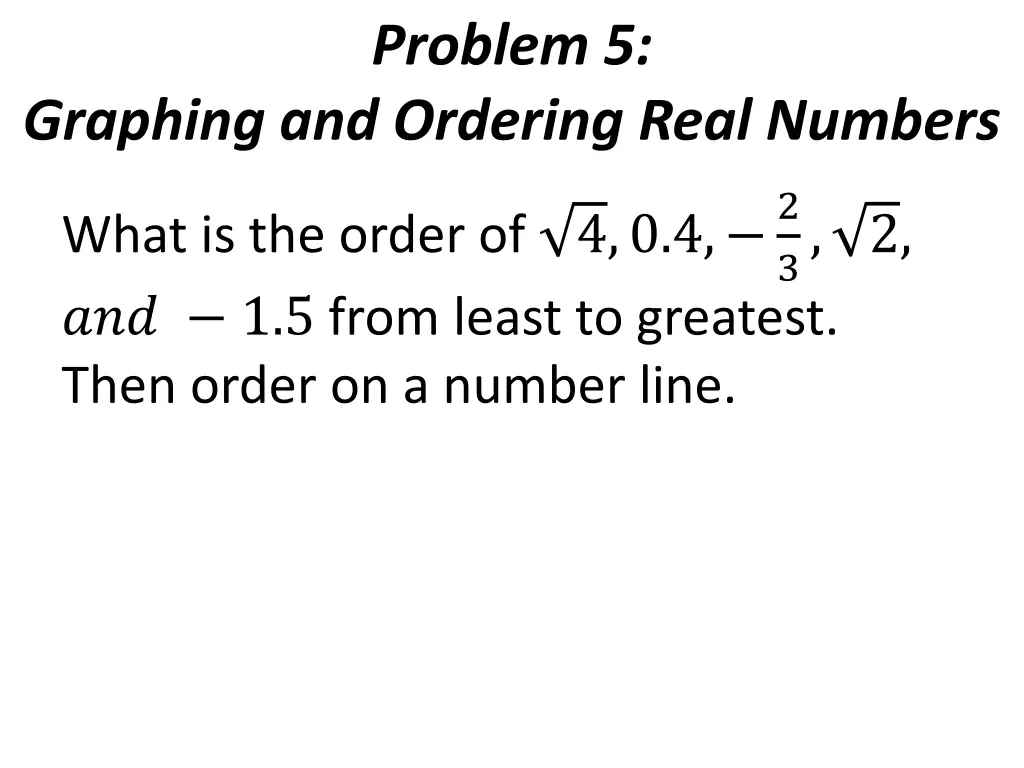 problem 5