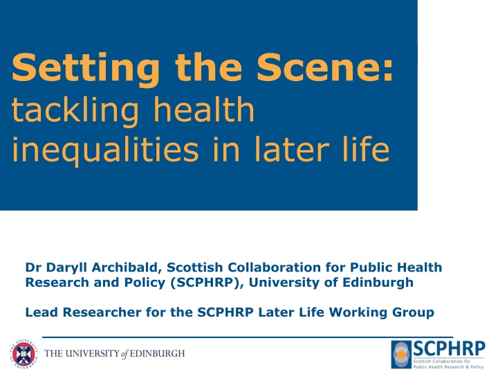setting the scene tackling health inequalities