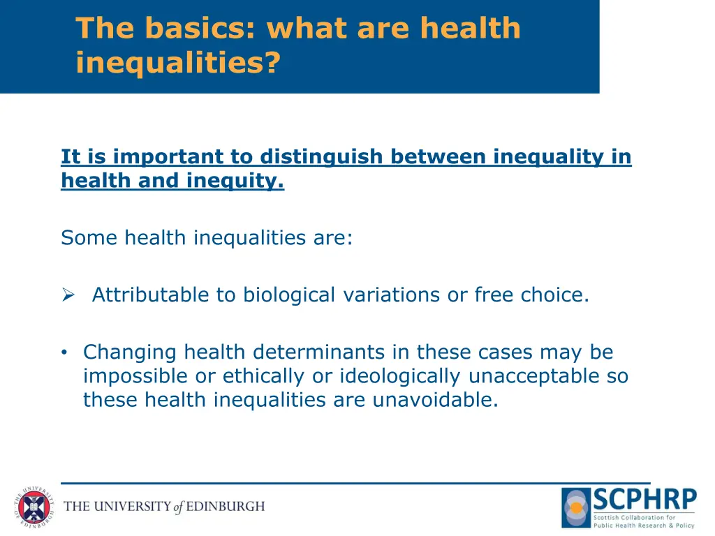 the basics what are health inequalities 1