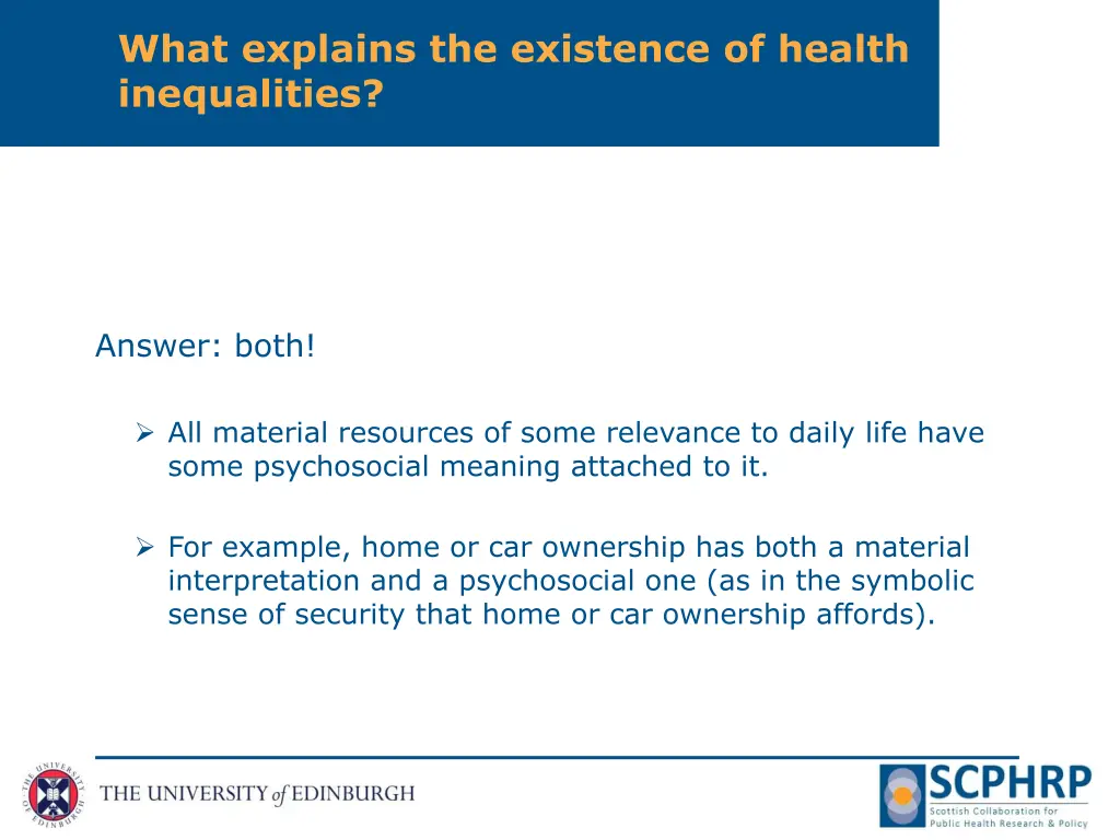 what explains the existence of health inequalities 2