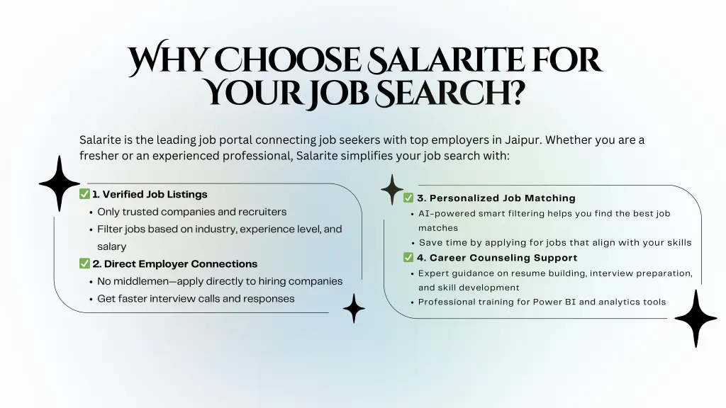 why choose salarite for your job search