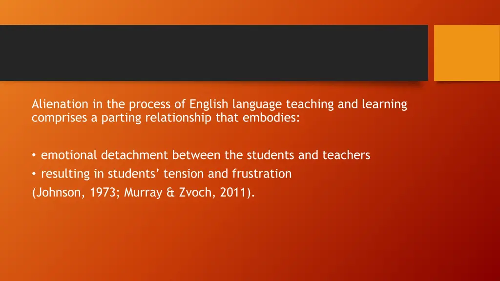 alienation in the process of english language