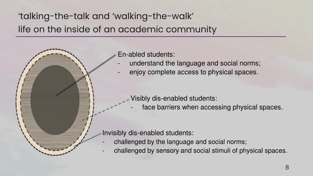 talking the talk and walking the walk life