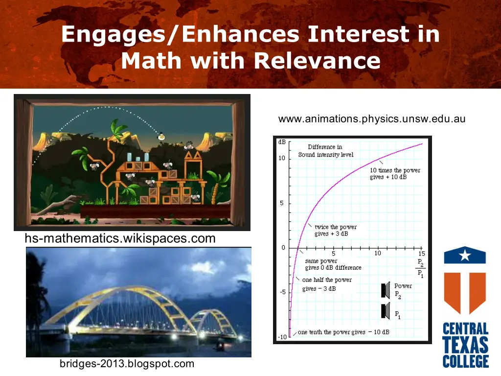engages enhances interest in math with relevance