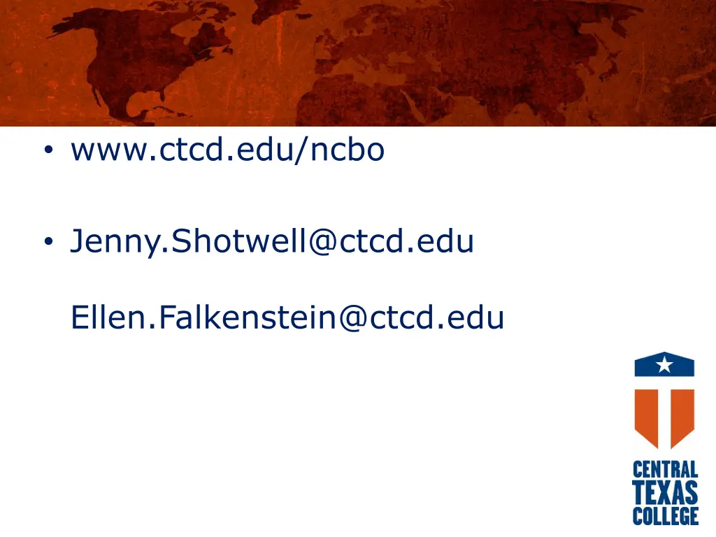 www ctcd edu ncbo
