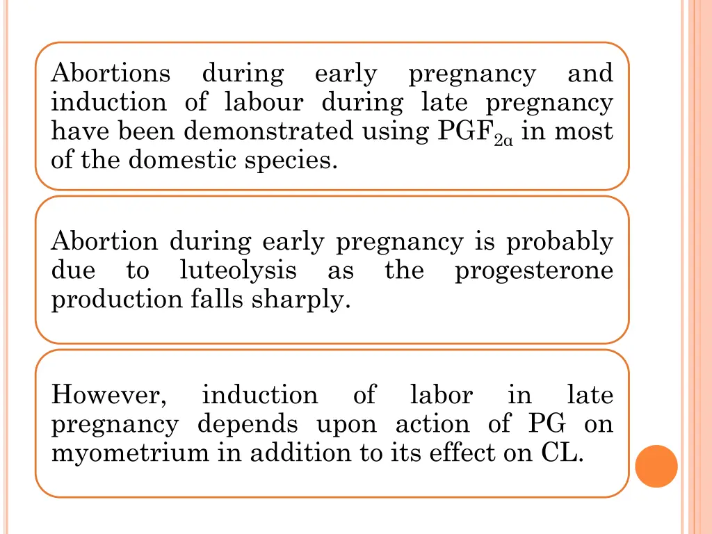 abortions induction of labour during late