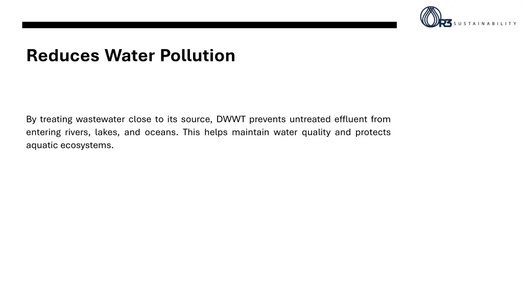reduces water pollution