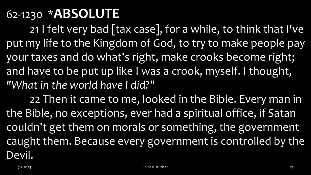 62 1230 absolute 21 i felt very bad tax case