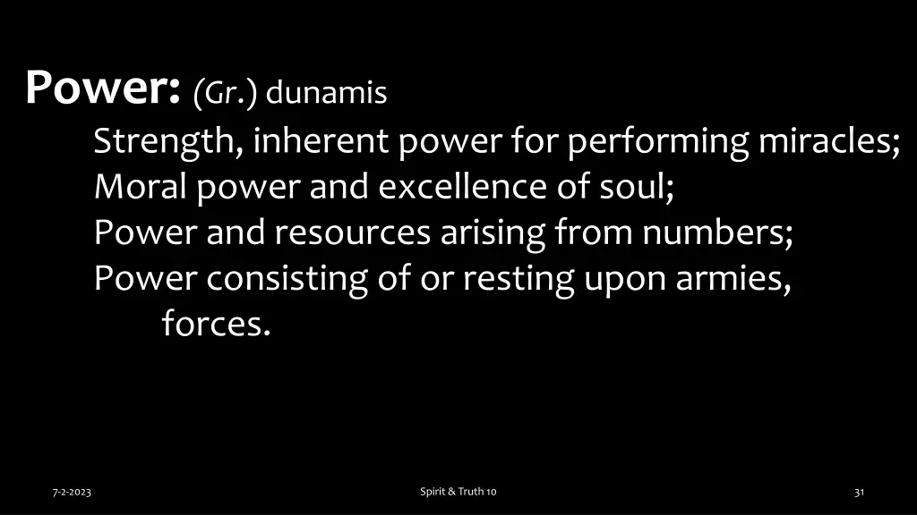 power gr dunamis strength inherent power