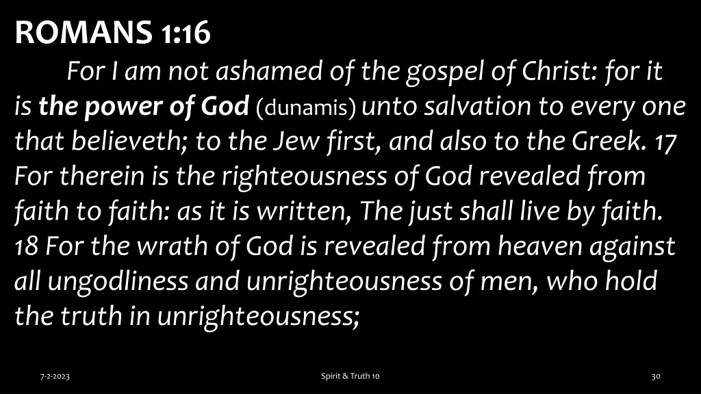 romans 1 16 for i am not ashamed of the gospel