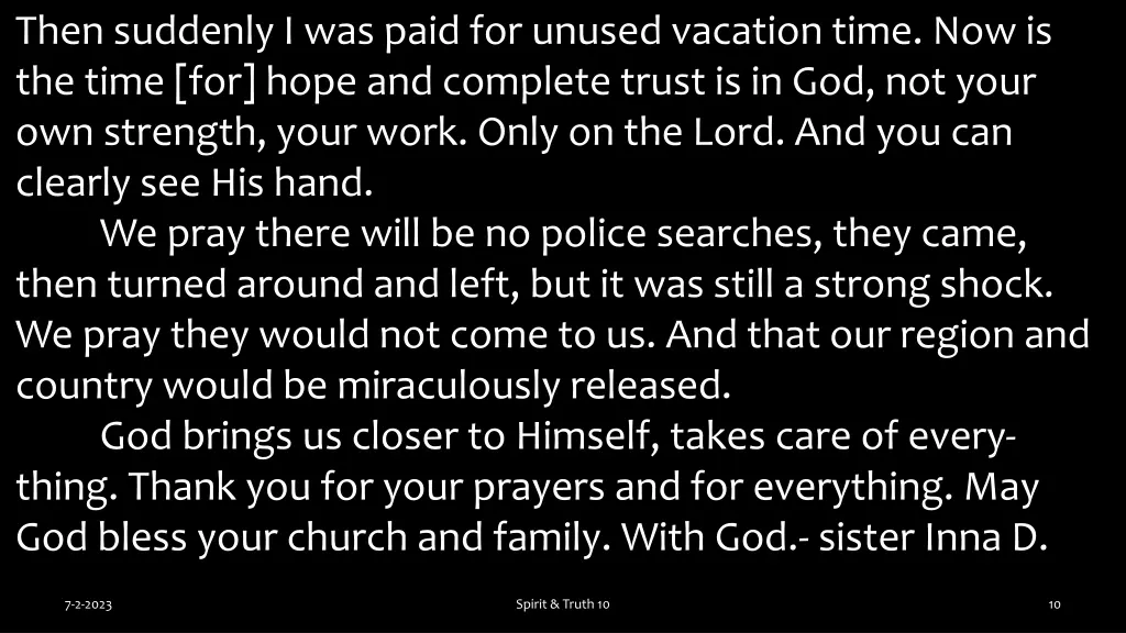 then suddenly i was paid for unused vacation time