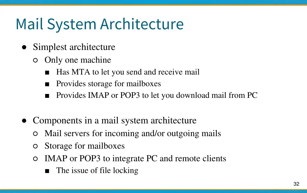 mail system architecture