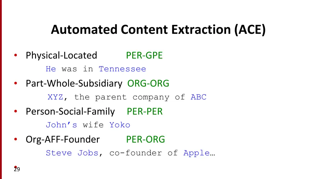 automated content extraction ace