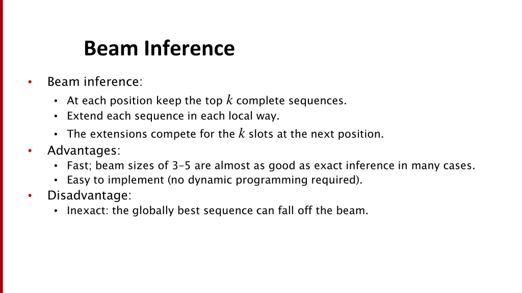 beam inference