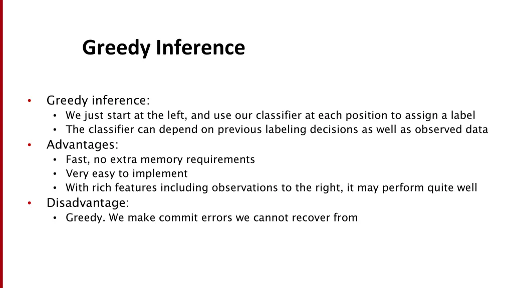 greedy inference