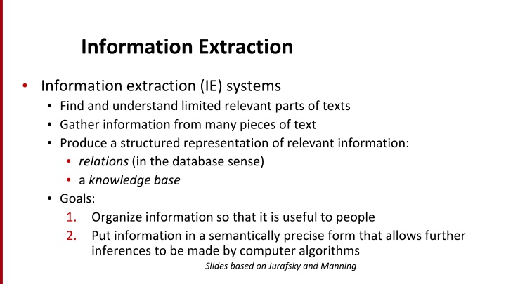 information extraction