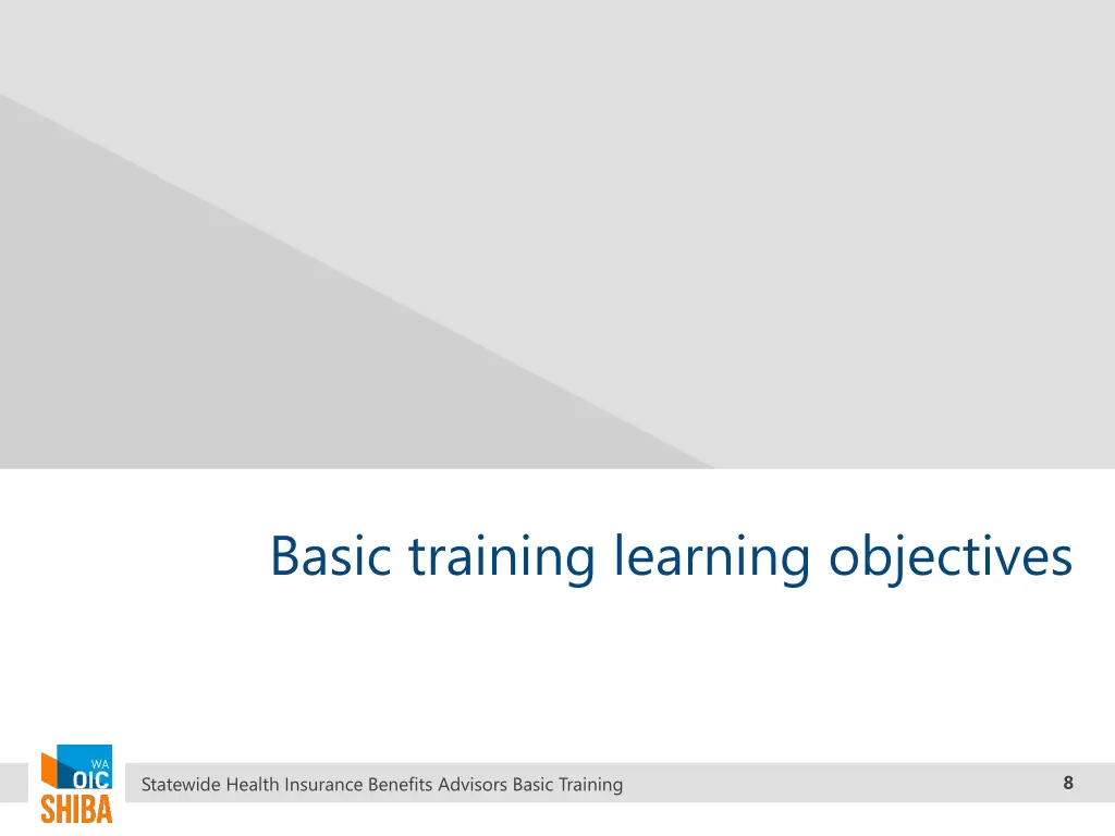 basic training learning objectives