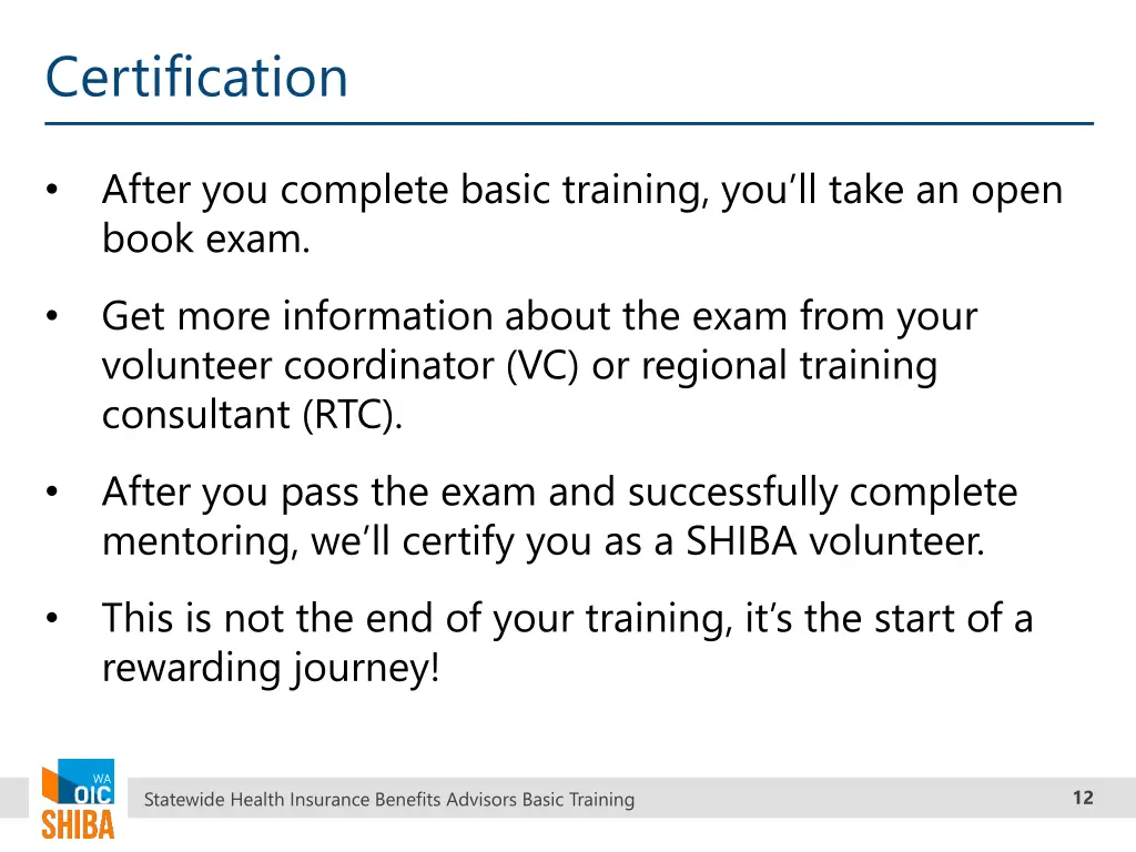 certification