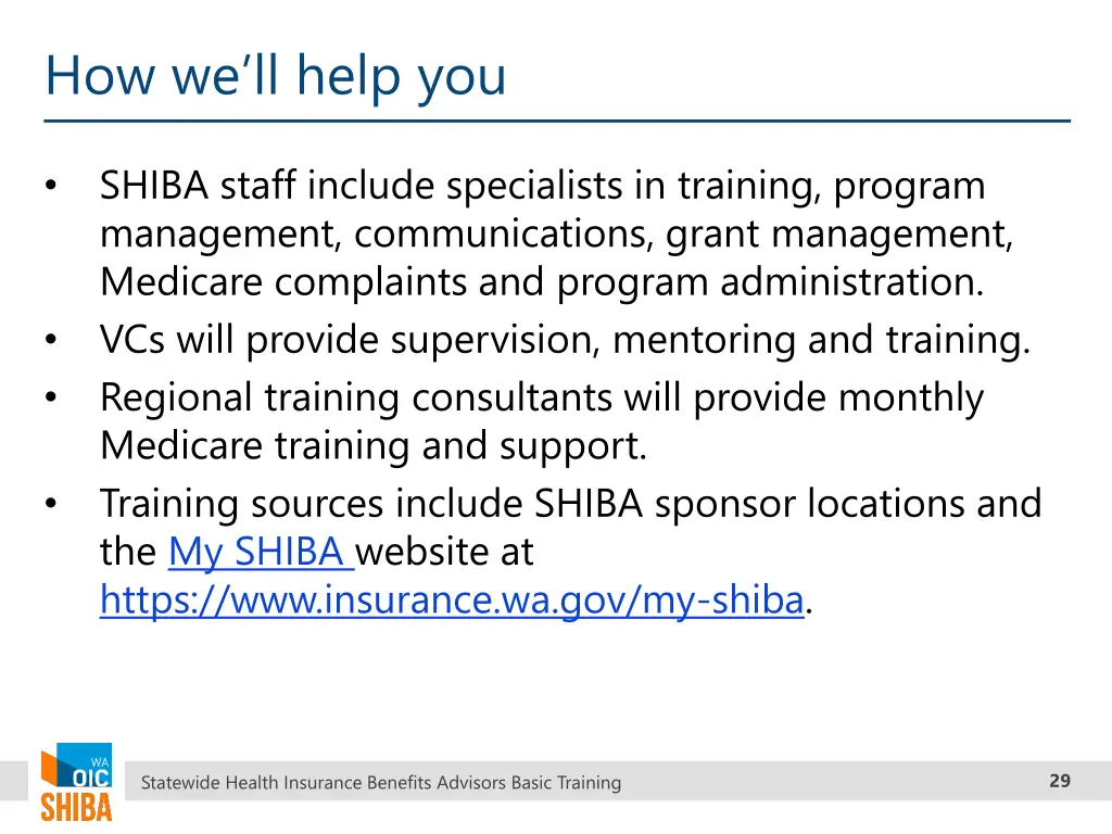 how we ll help you
