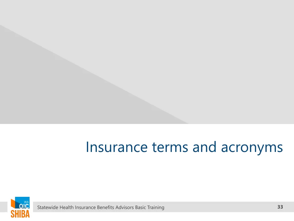 insurance terms and acronyms