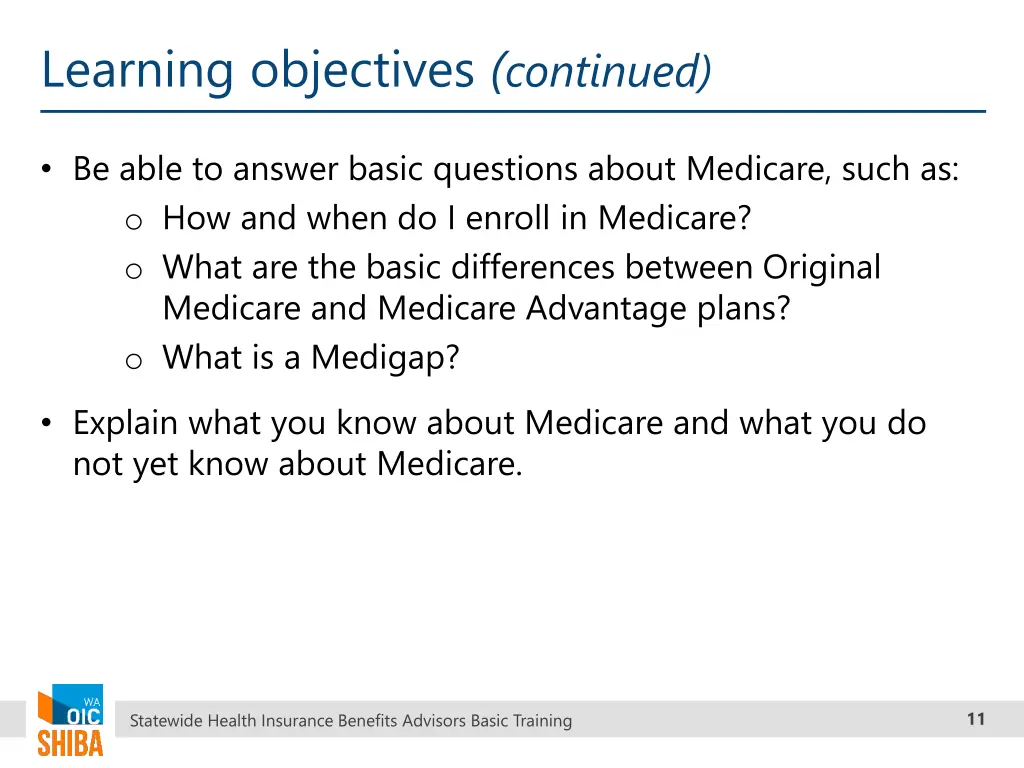 learning objectives continued 1