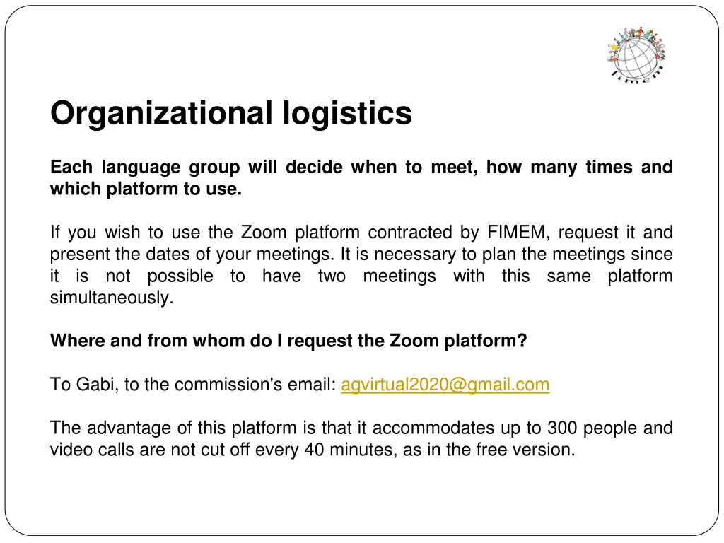 organizational logistics