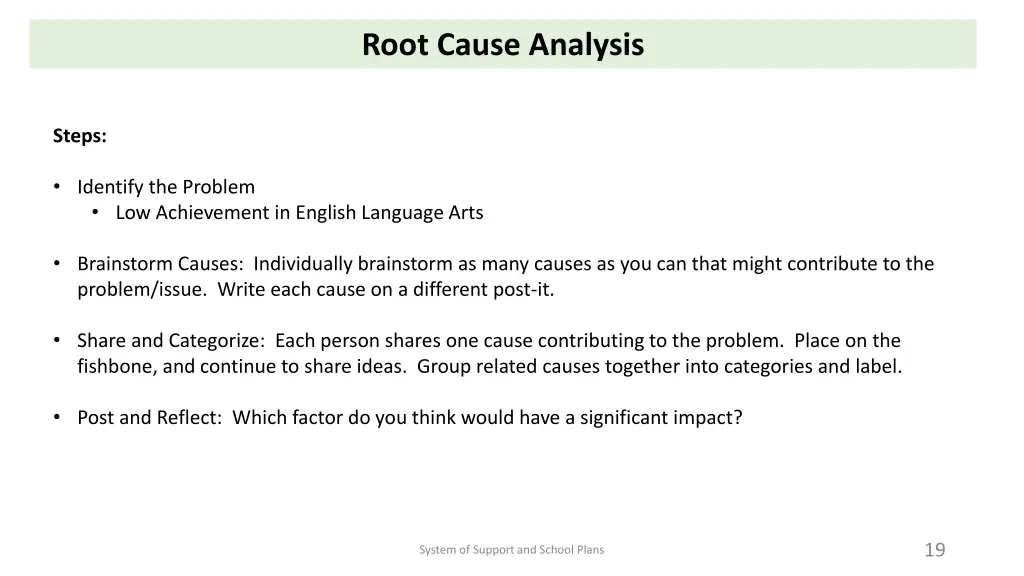 root cause analysis 1