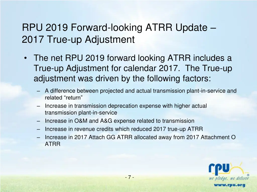 rpu 2019 forward looking atrr update 2017 true