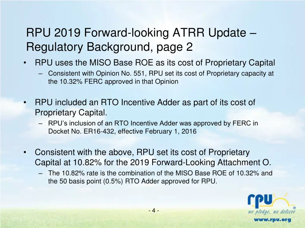 rpu 2019 forward looking atrr update regulatory 1