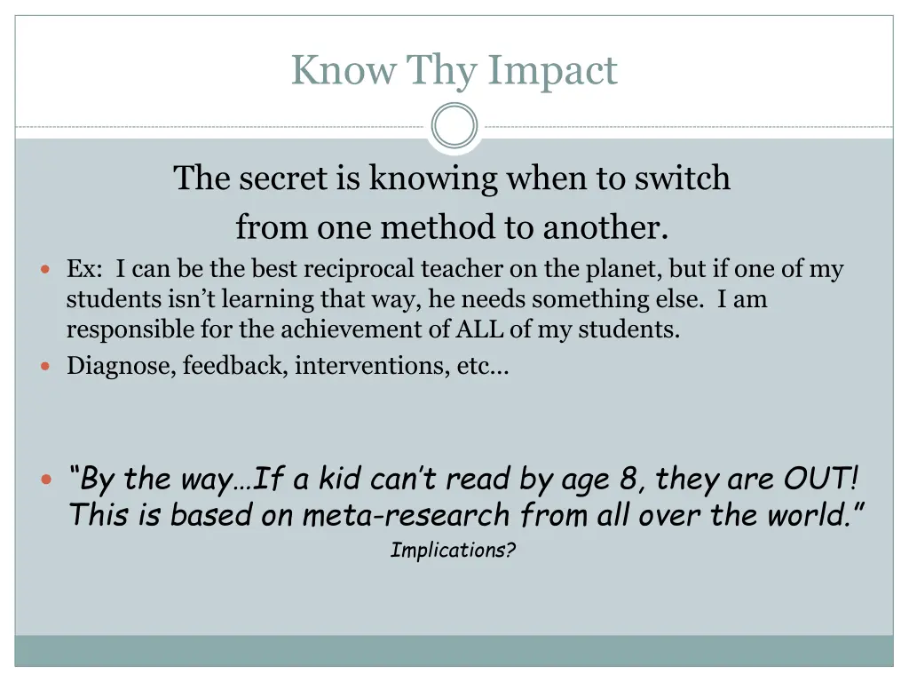 know thy impact 1