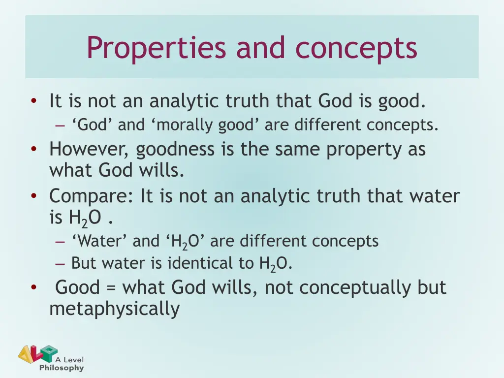 properties and concepts