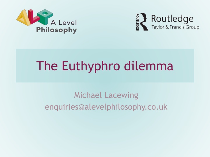 the euthyphro dilemma